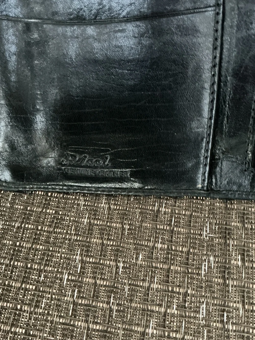 Ricci Men's Black Leather Organizer Crossbody Bag